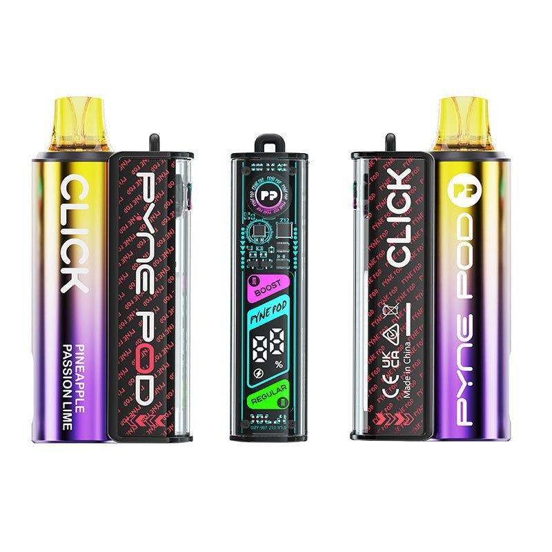Pyne Pod Click 10000 Starter Kit - Box of 5 Pineapple Passion Lime