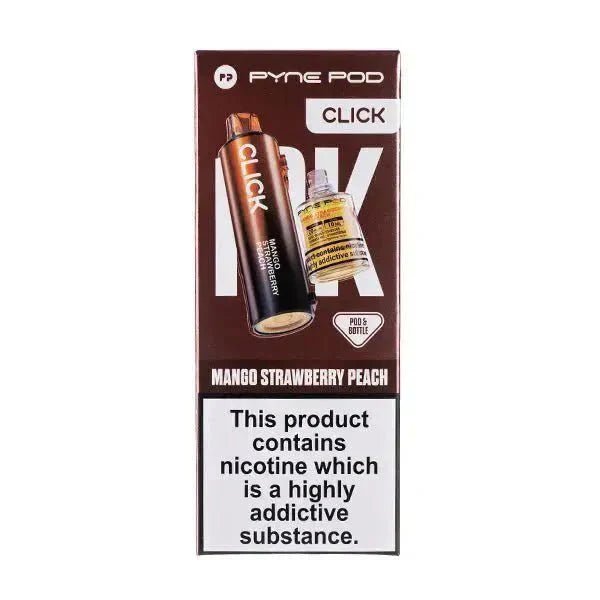 Pyne Pod Click 50k Replacement Pods Pack of 5 Mango Strawberry Peach