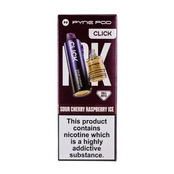 Pyne Pod Click 50k Replacement Pods Pack of 5 Sour Cherry Raspberry Ice