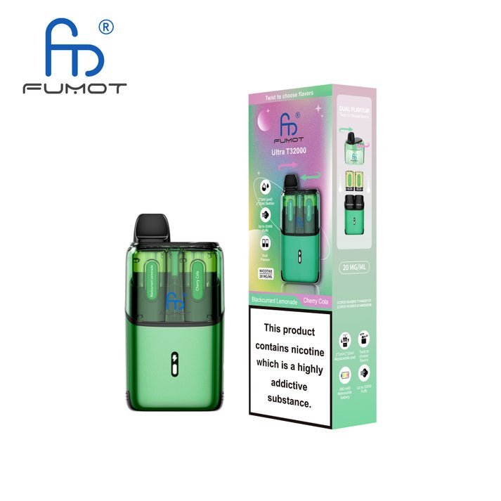 RandM Fumot T32000 Ultra Prefilled Pod Kit Pack of 5 Blackcurrant Lemonade / Cherry Cola