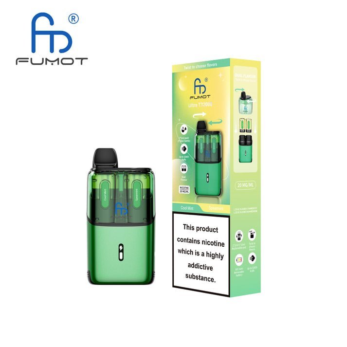 RandM Fumot T32000 Ultra Prefilled Pod Kit Pack of 5 Cool Mint / Spearmint