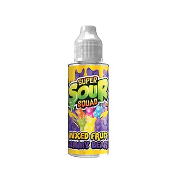 Signature Super Sour Squad Shortfill 100ml E - Liquid Mixed Fruit Gummy Bears