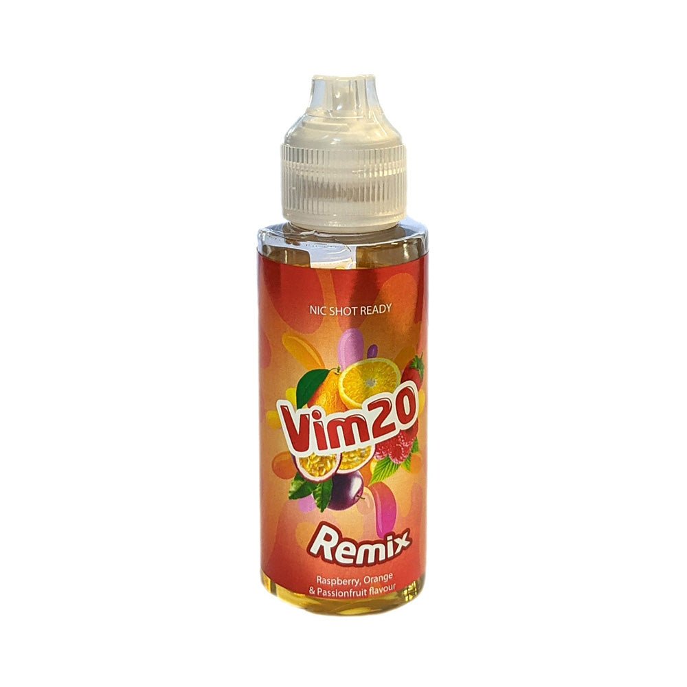 Signature Vim20 Shortfill 100ml E - liquid Remix Raspberry Orange and Passionfruit