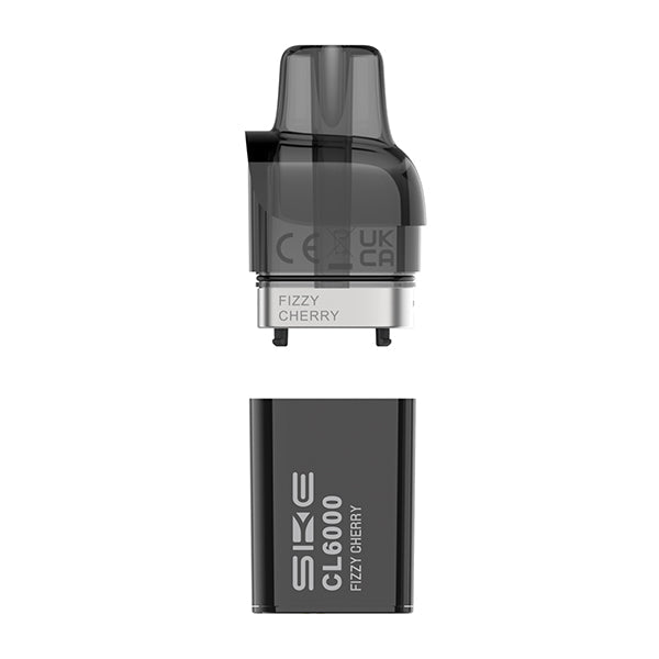 SKE Crystal CL6000 Prefilled Replacement Pods - Box of 5 Fizzy Cherry