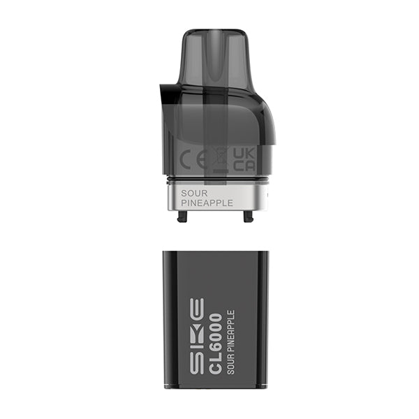 SKE Crystal CL6000 Prefilled Replacement Pods - Box of 5 Sour Pineapple