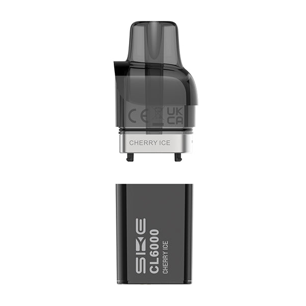 SKE Crystal CL6000 Prefilled Replacement Pods - Box of 5 Cherry Ice