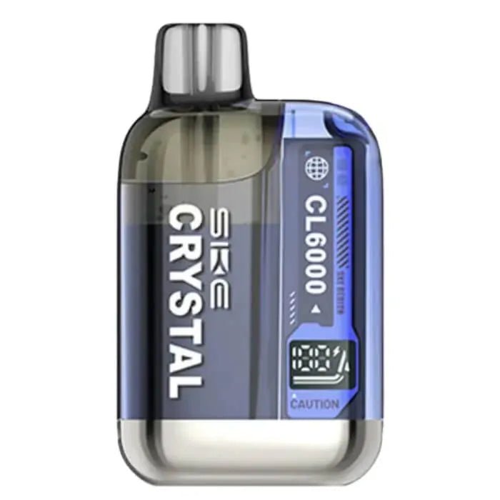 SKE Crystal CL6000 Puffs Prefilled Pod Vape Kit Box of 5 Strawberry Raspberry Cherry