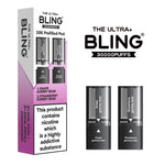 The Bling Ultra Plus 30k Replacement Pods Pack of 5 Grape Gummy Bear/Strawberry Gummy Bear