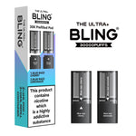 The Bling Ultra Plus 30k Replacement Pods Pack of 5 Blue Razz Cherry/Blue Razz Lemonade