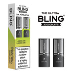 The Bling Ultra Plus 30k Replacement Pods Pack of 5 Lemon Lime