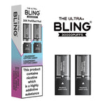 The Bling Ultra Plus 30k Replacement Pods Pack of 5 Blueberry Cotton Candy/Raspberry Cotton Candy