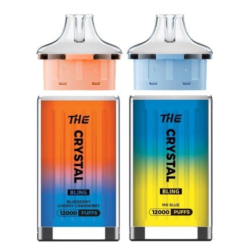 The Crystal Bling 12000 Puff Prefilled Pod Vape Pack of 5 Strawberry Watermelon Lime