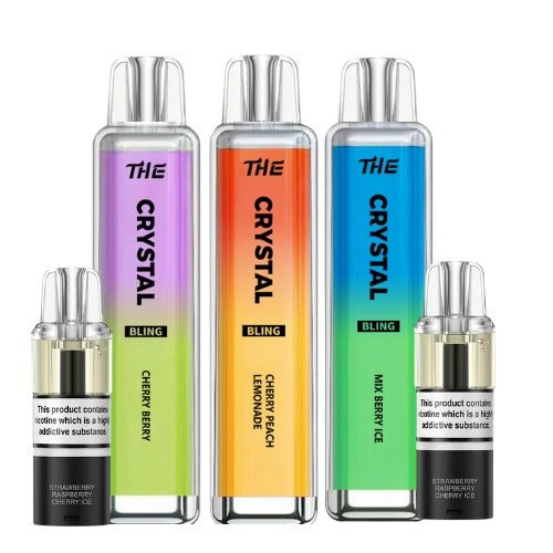 The Crystal Bling 6000 Prefilled Pod Vape - Box of 10 Red Apple Ice ( £19.99 )