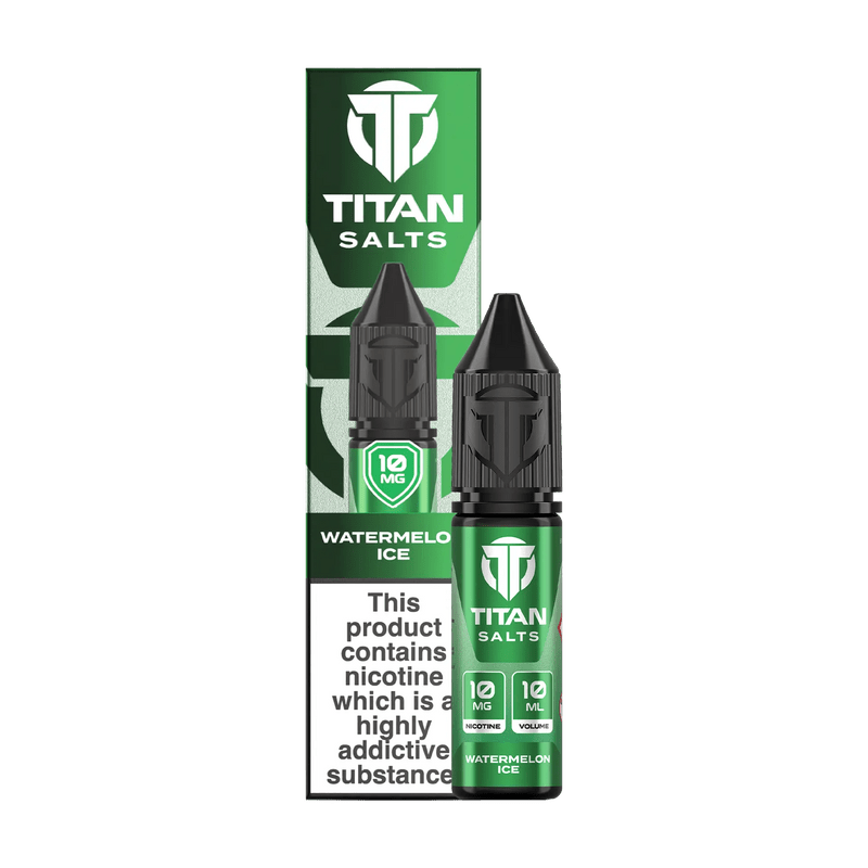 Titan Nic Salts 10ml E - liquids Pack of 10 Watermelon Ice