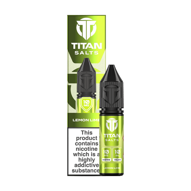 Titan Nic Salts 10ml E - liquids Pack of 10 Lemon Lime