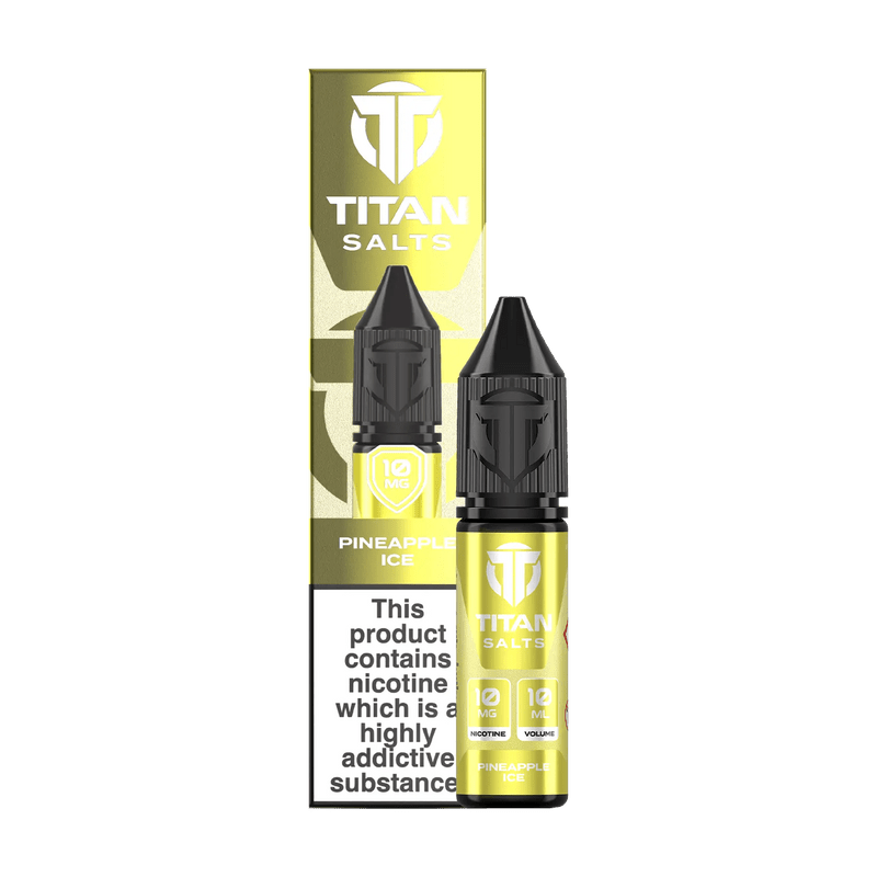 Titan Nic Salts 10ml E - liquids Pack of 10 Pineapple Ice