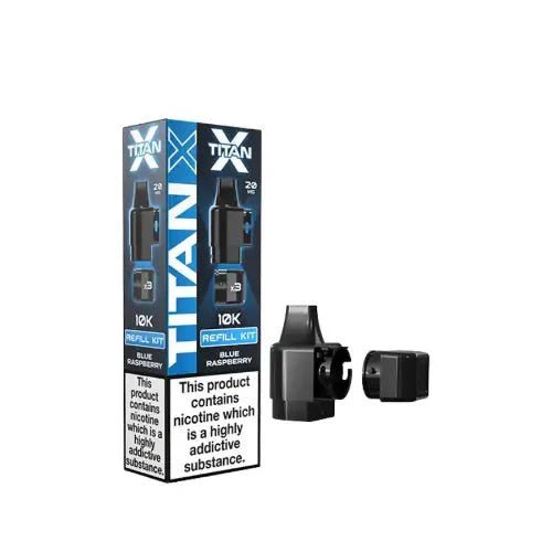 Titan X Replacement Pods - Pack of 10 Blueberry Raspberry