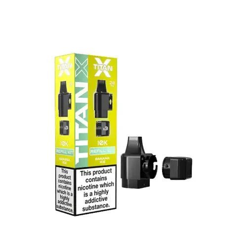 Titan X Replacement Pods - Pack of 10 Banana Ice