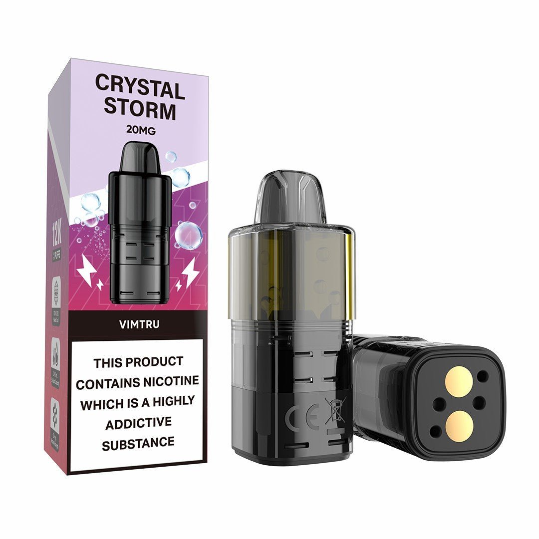 Crystal Storm Bar 12k Prefilled Refill Pods Pack of 5 Vimtru