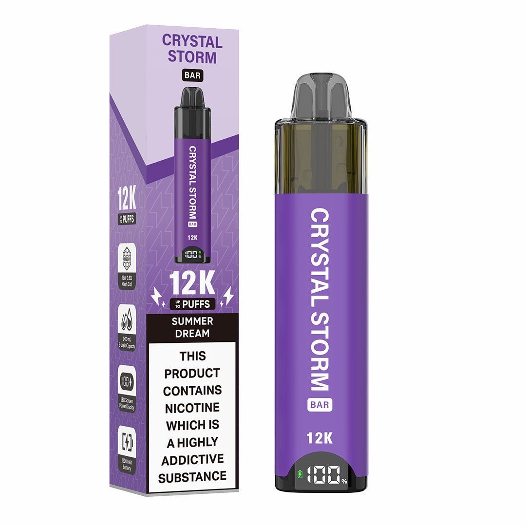 Crystal Storm Bar 12k Vape Kit Box of 5 Summer Dream