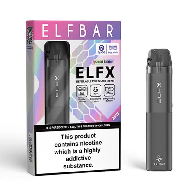 Elf Bar Elfx Refillable Pod Vape Kit Gray