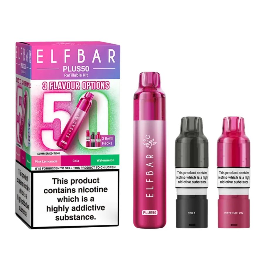 Elf Bar Plus 50 Vape Kit ( Box of 5) Summer Edition