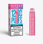 Elfbar 1200 Puffs 2 in 1 Prefilled Pod Kit Pack of 5 Strawberry Edition