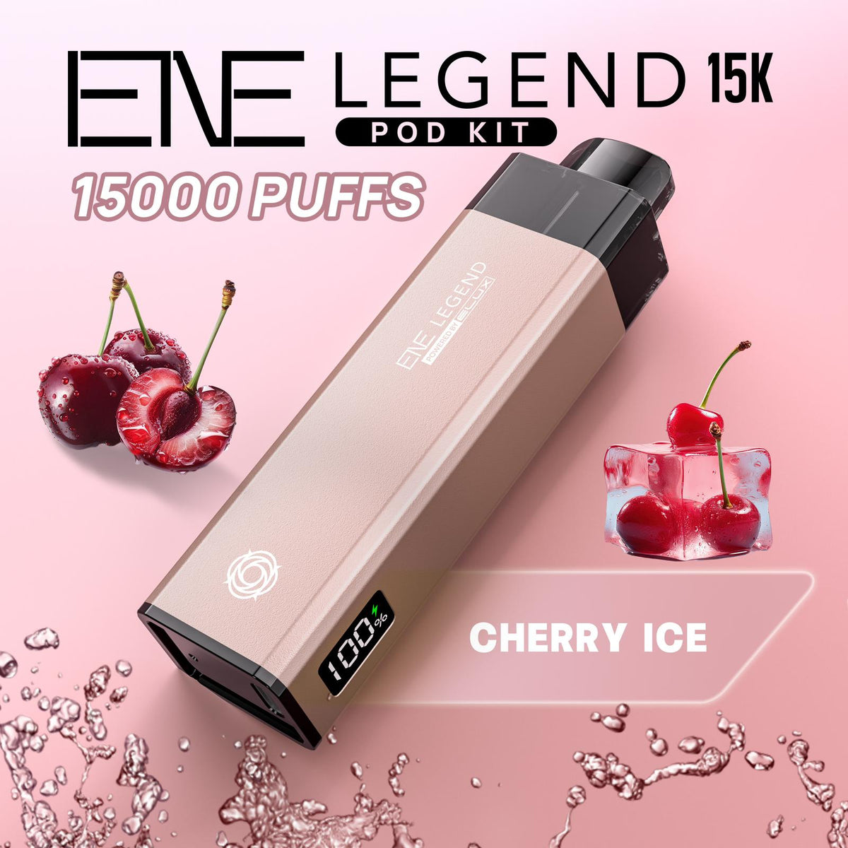 Elux ENE Legend 15k Vape Pod Kit Box of 5 Cherry Ice
