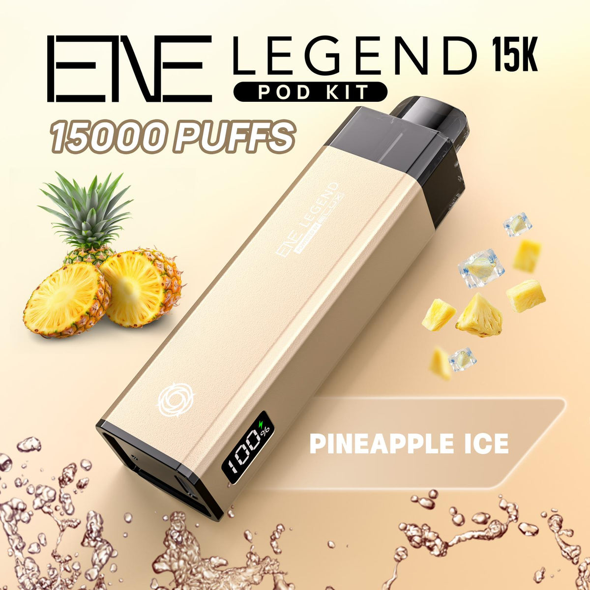 Elux ENE Legend 15k Vape Pod Kit Box of 5 Pineapple Ice