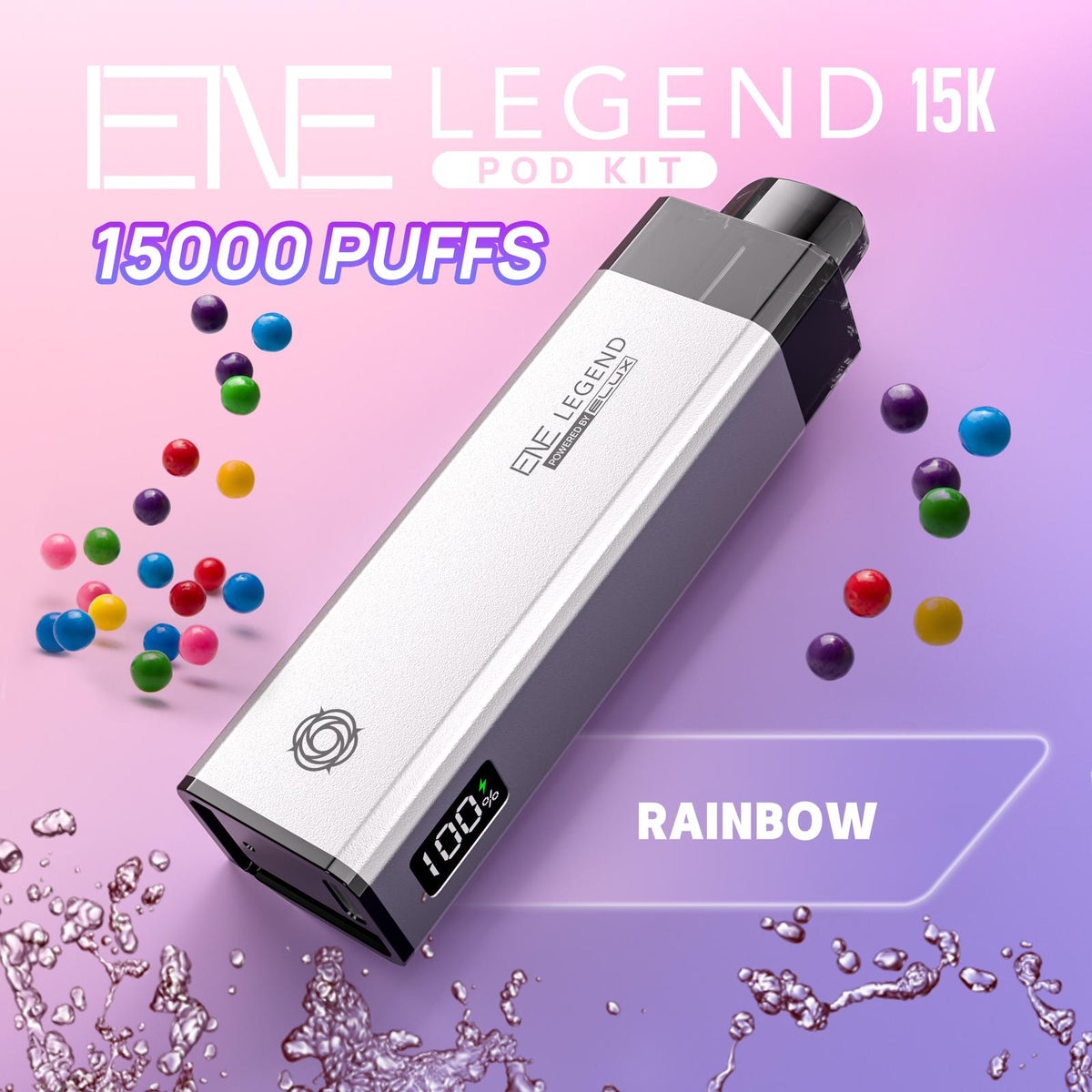 Elux ENE Legend 15k Vape Pod Kit Box of 5 Rainbow