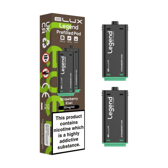 Elux Legend 1500 Replacement Pods Pack of 2 Strawberry Kiwi