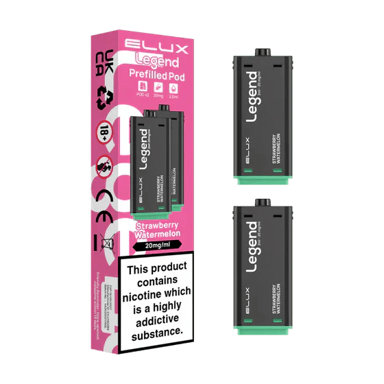 Elux Legend 1500 Replacement Pods Pack of 2 Strawberry Watermelon