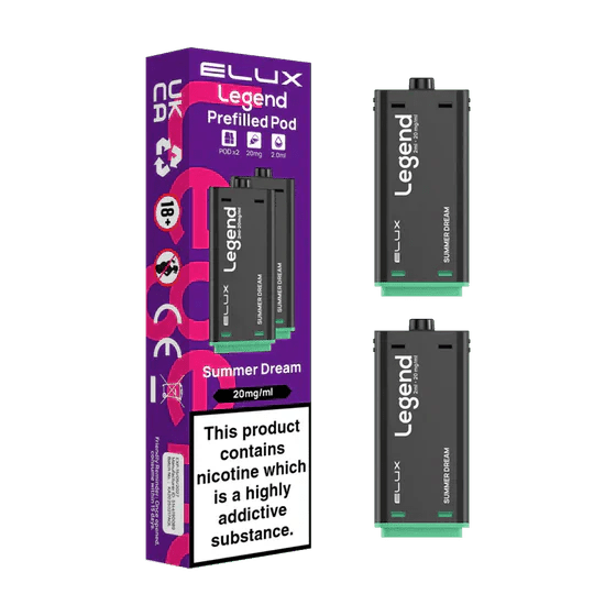Elux Legend 1500 Replacement Pods Pack of 2 Summer Dream