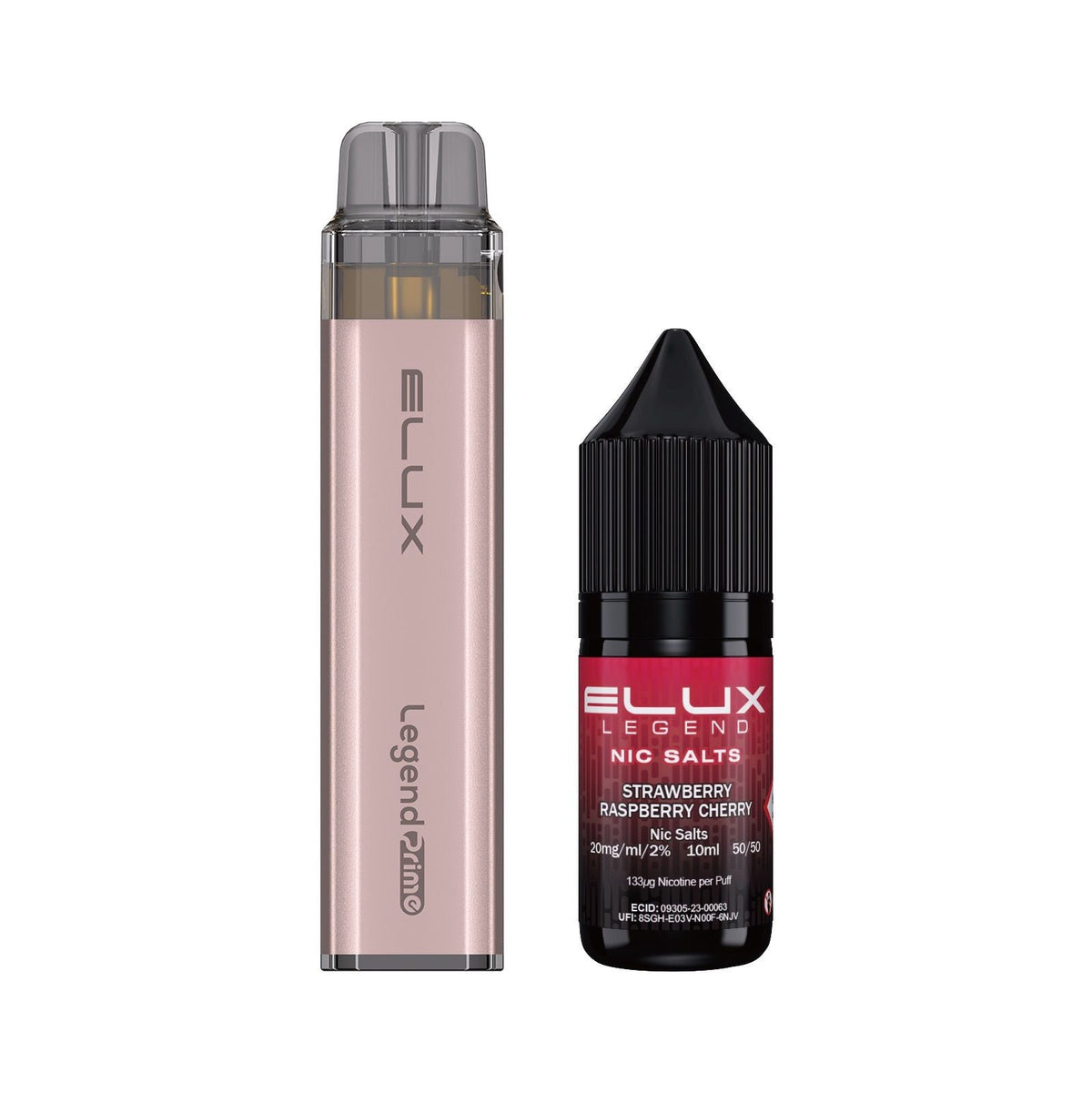 Elux Legend Prime 5000 Refillable Pod Kit Strawberry Raspberry Cherry
