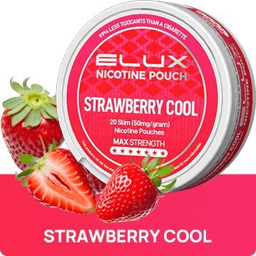 Elux Nicotine Pouches - Pack of 10 Strawberry Cool