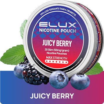 Elux Nicotine Pouches - Pack of 10 Juicy Berry