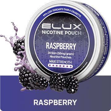 Elux Nicotine Pouches - Pack of 10 Raspberry