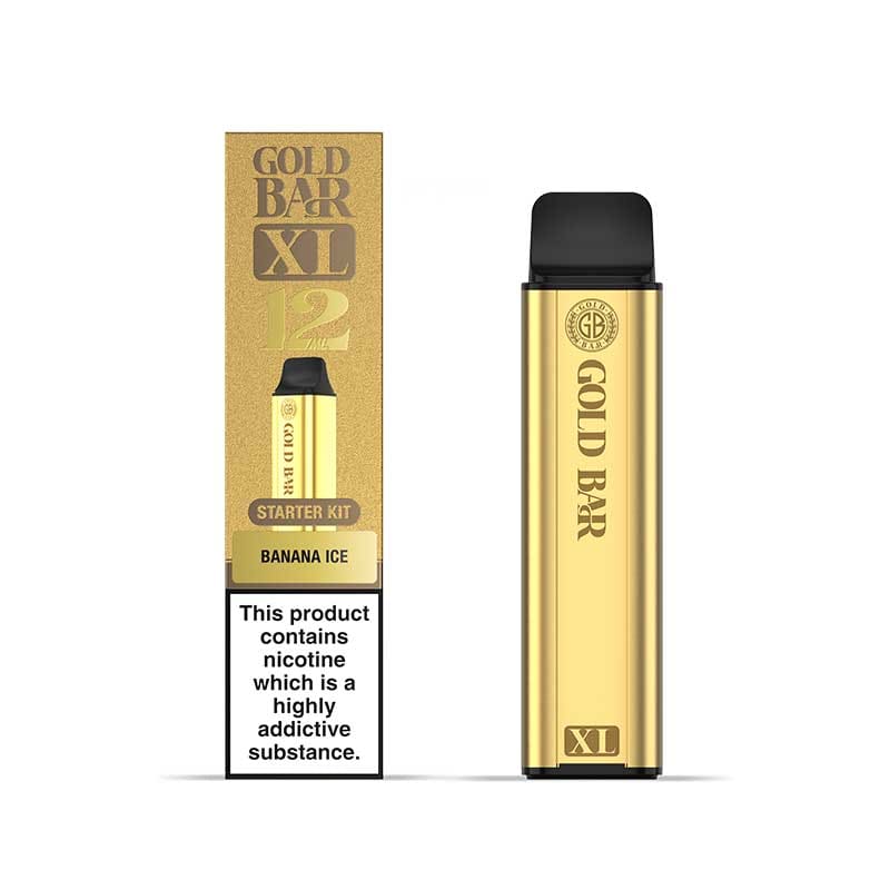 Gold Bar XL 10k Prefilled Pod Kit Box of 5 Banana Ice