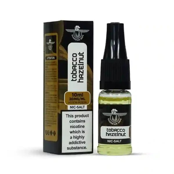 Guardian Vape Nic Salt E - Liquids Box of 10 Toabcco Hazelnut