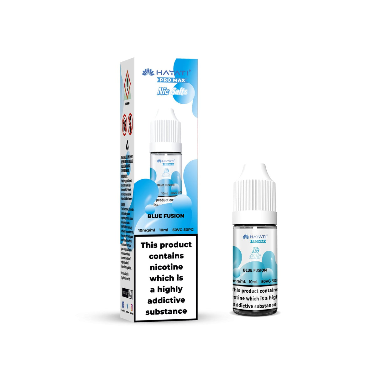 Hayati Crystal Pro Max Nic Salts 10ml E - Liquid - Box of 10 Blue Fusion