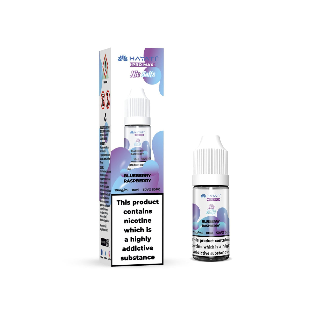 Hayati Crystal Pro Max Nic Salts 10ml E - Liquid - Box of 10 Blueberry Raspberry