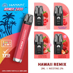 Hayati Remix 2400 Puffs 4 in 1 Prefilled Pod Vape Kit Box of 5 Hawaii Remix