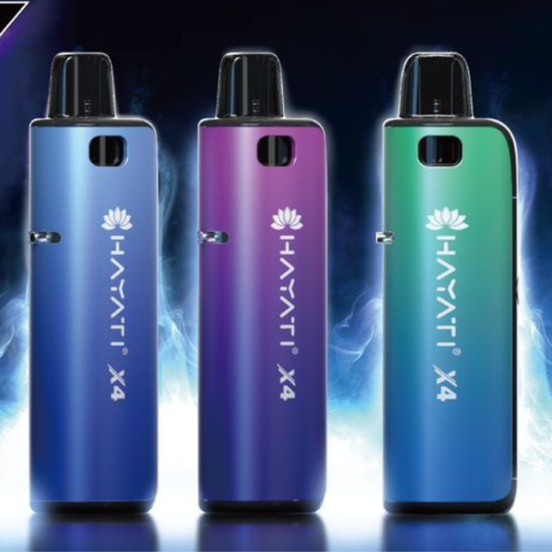 Hayati X4 Refillable Pod System Kit Torrential Blue