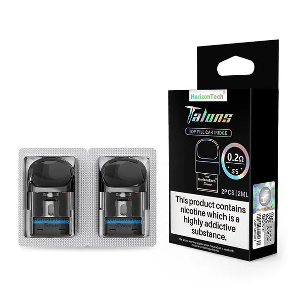 Horizontech Talons 3 Replacement Pods Pack of 2 0.2ohm Stainless Steel