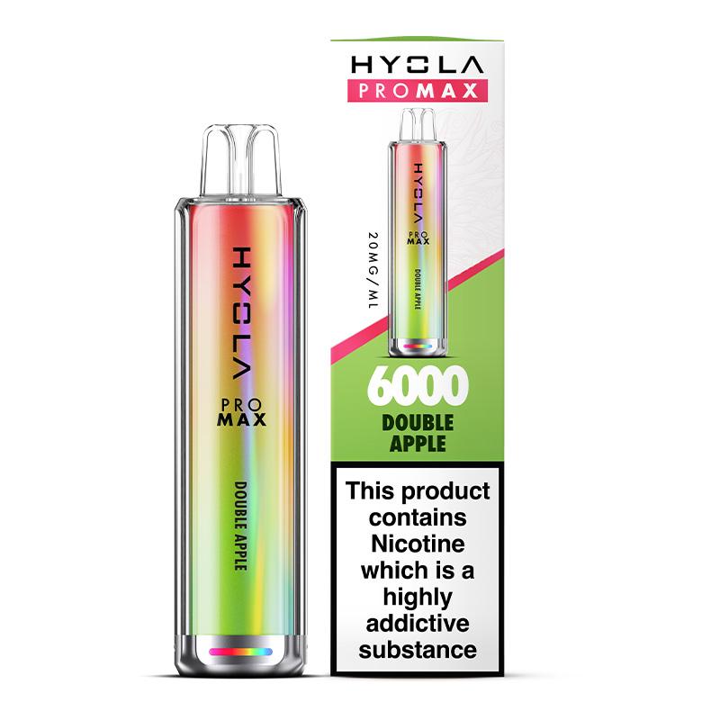 Hyola Pro Max 6000 Puffs Disposable Vape Box of 10 Double Apple