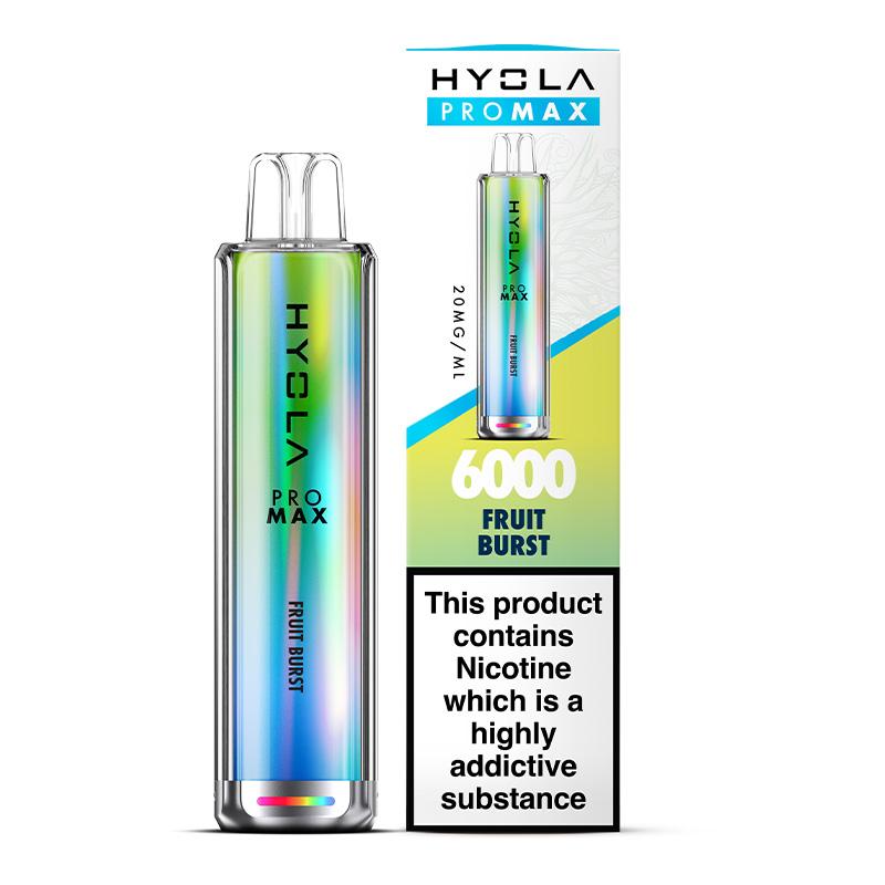Hyola Pro Max 6000 Puffs Disposable Vape Box of 10 Fruit Burst