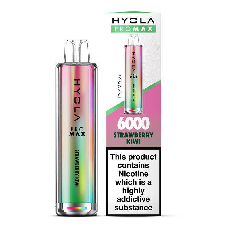 Hyola Pro Max 6000 Puffs Disposable Vape Box of 10 Strawberry Kiwi