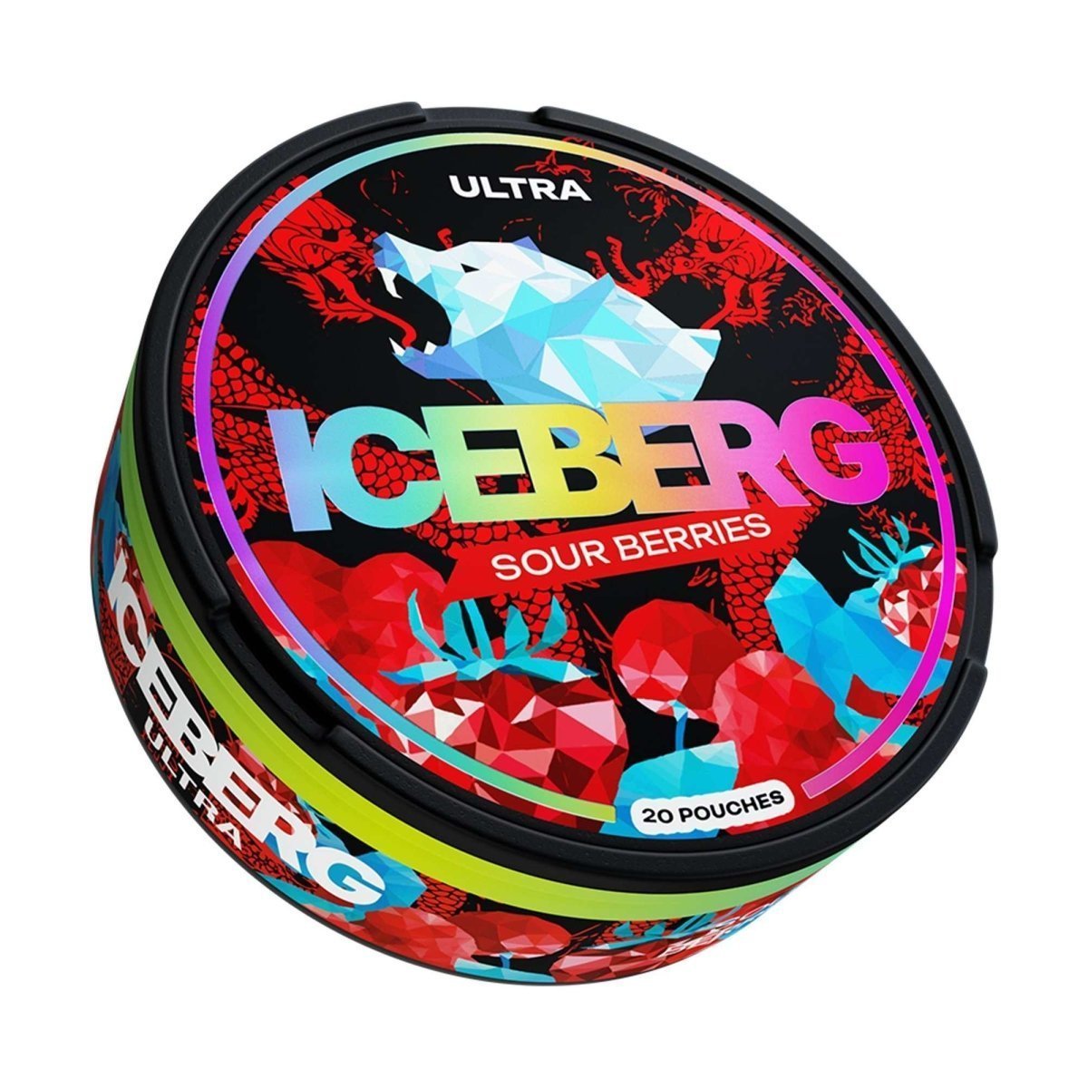 Iceberg Nicotine Pouches Pack of 10 Sour Berries