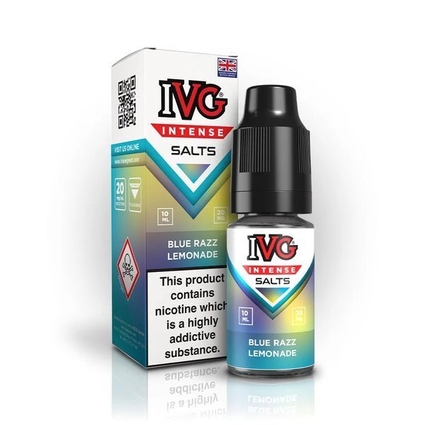IVG Intense Nic Salts 10ml E - Liquid Pack of 10 Blue Razz Lemonade