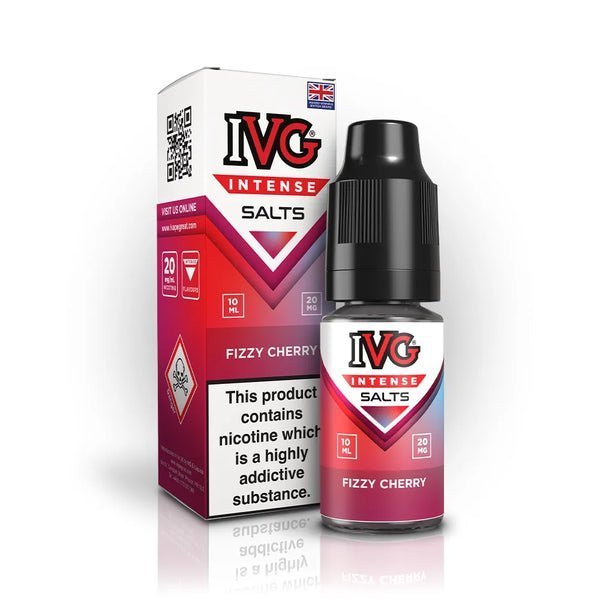 IVG Intense Nic Salts 10ml E - Liquid Pack of 10 Fizzy Cherry